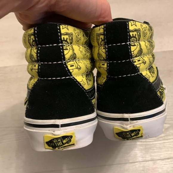 Super Rare Vans x Spongebob Squarepants Mike Gigliotti Sk8 Hi High Top Sneakers - Picture 9 of 14